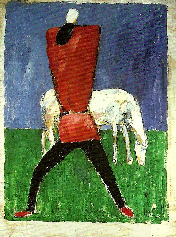 Kazimir Malevich peasant and horse